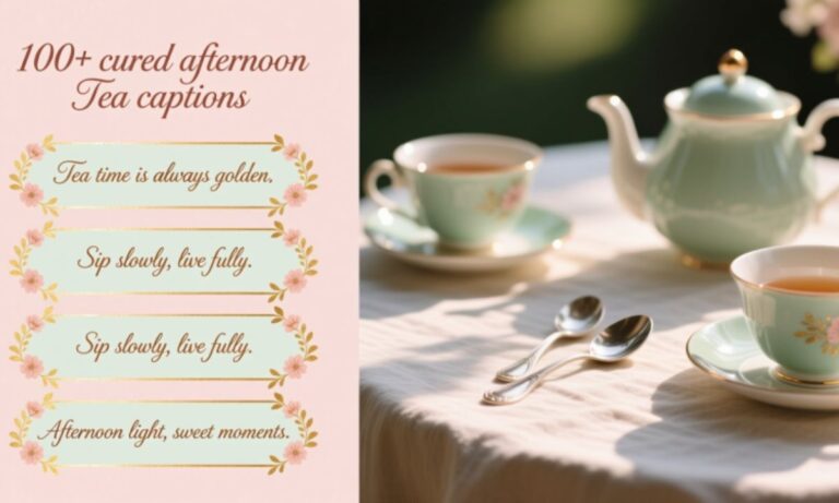 100+ Afternoon Tea Captions For Instagram