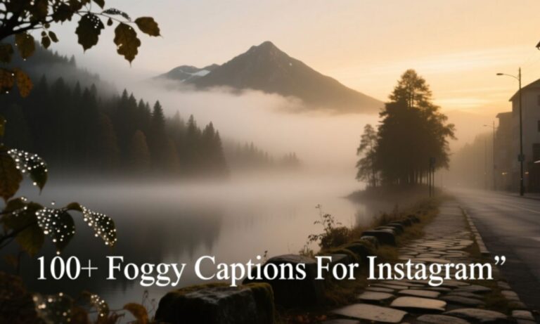 100+ Foggy Captions For Instagram