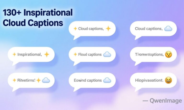 130+ Inspirational Clouds Captions For Instagram