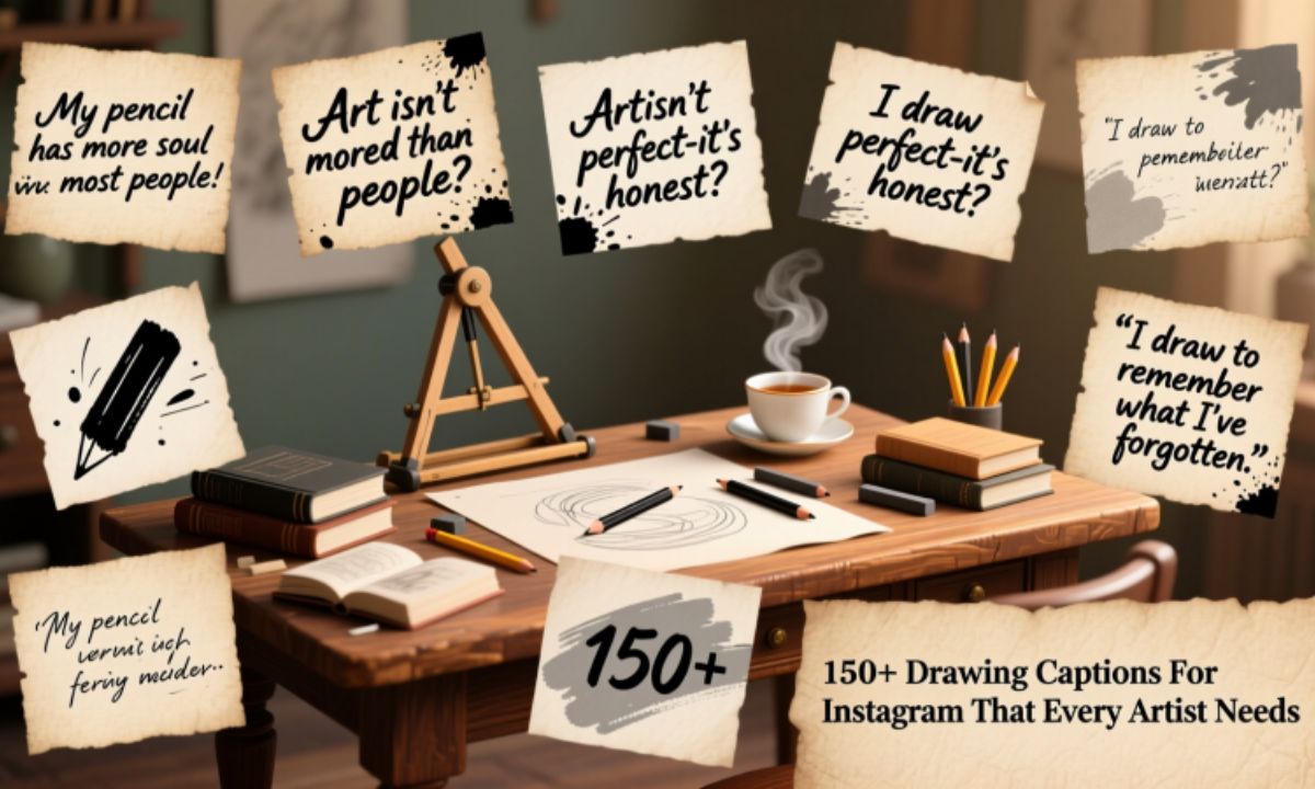 150+ Drawing Captions For Instagram That Every Artist Needs