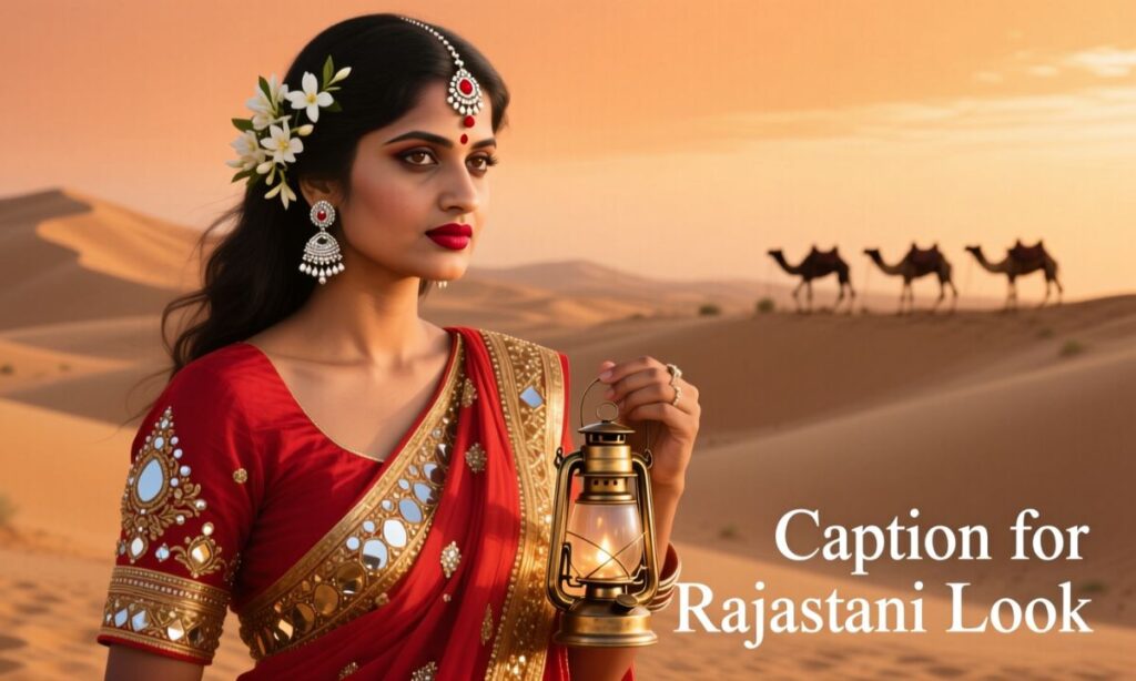Caption for Rajasthani Look