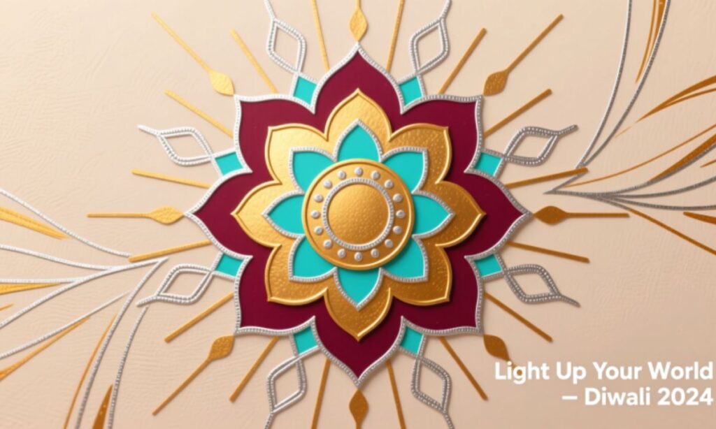 Diwali Rangoli Captions for Instagram for Modern Designs