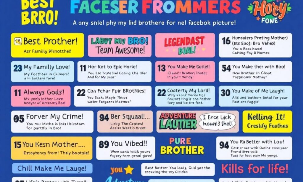 Facebook Comments For Brother's Pic (25 captions) 