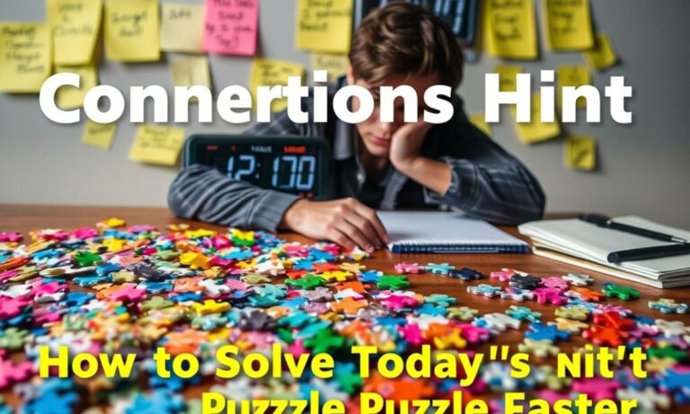 Mashable Connections Hint How to Solve Today’s NYT Connections Puzzle Faster