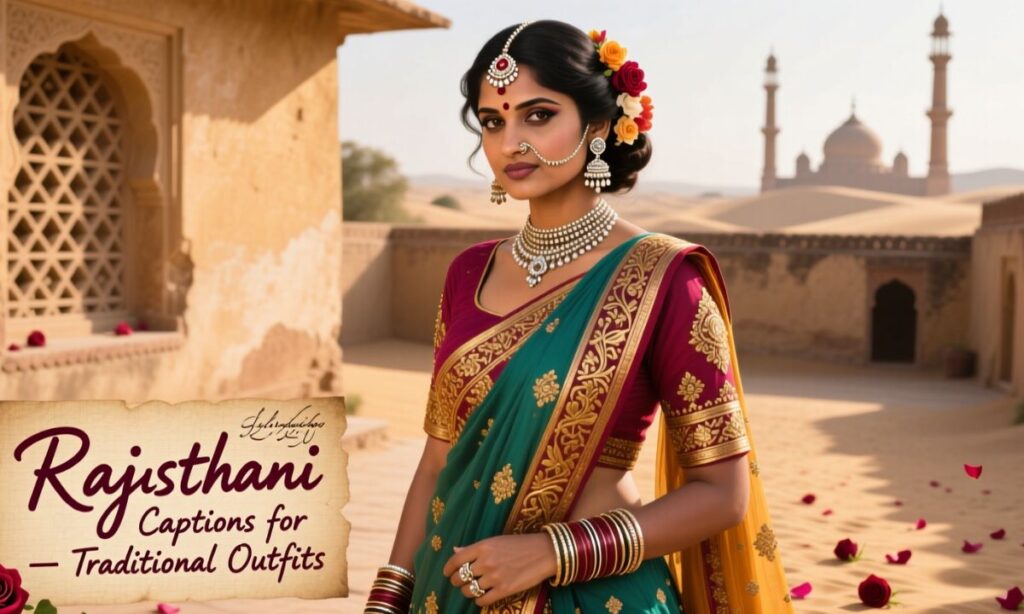 Rajasthani Captions for Traditional Outfits (1)