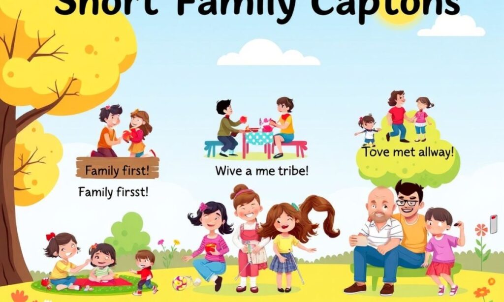 Short Family Photo Captions 
