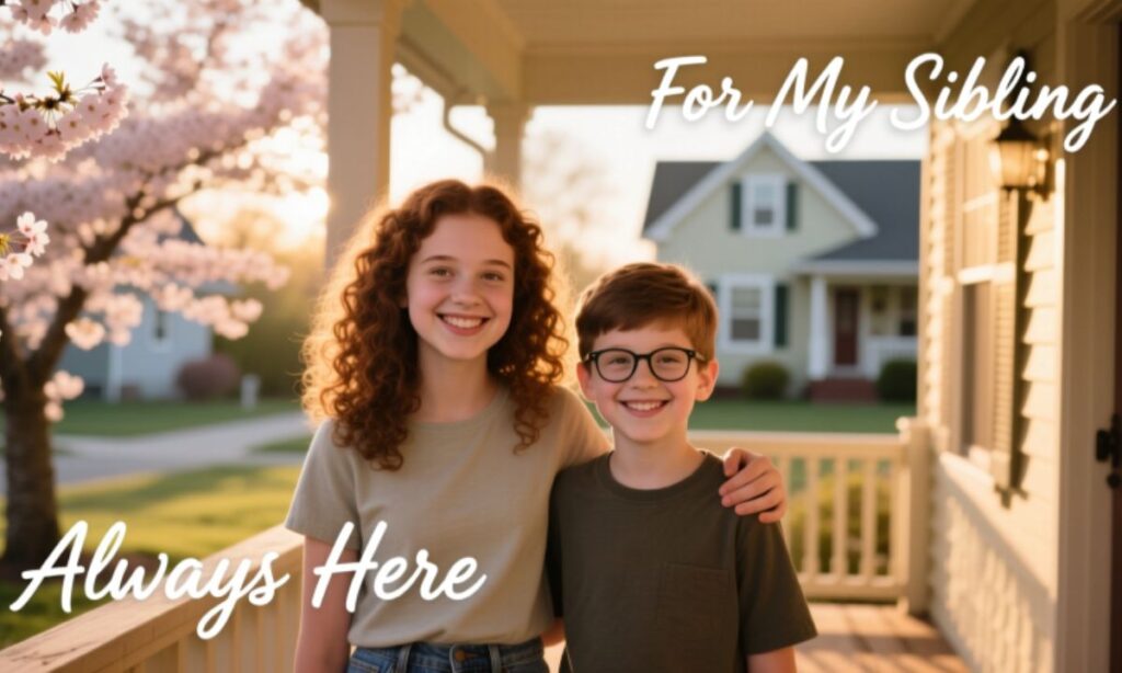 Supportive Sibling Shoutouts  