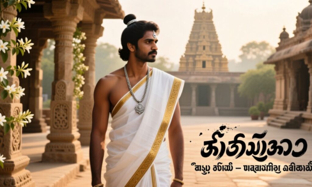 Tamil Captions for Men’s Traditional Look