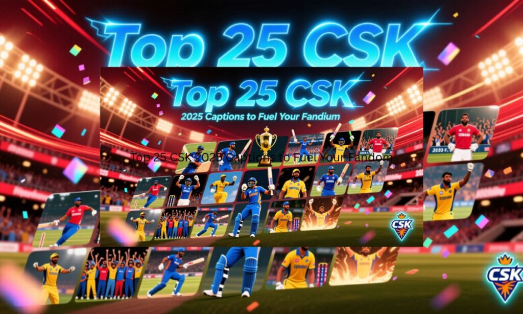 Top 25 CSK 2025 Captions to Fuel Your Fandom