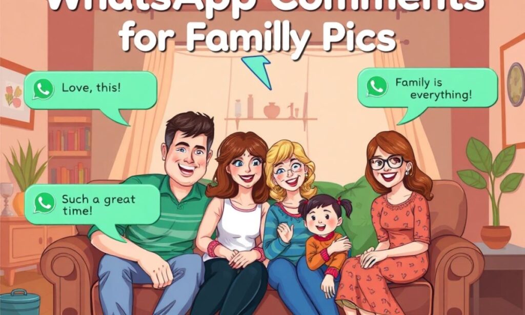 WhatsApp Comments for Family Pics  