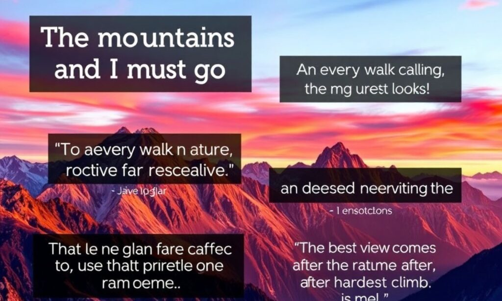 Best Mountain Quotes for Instagram Caption 