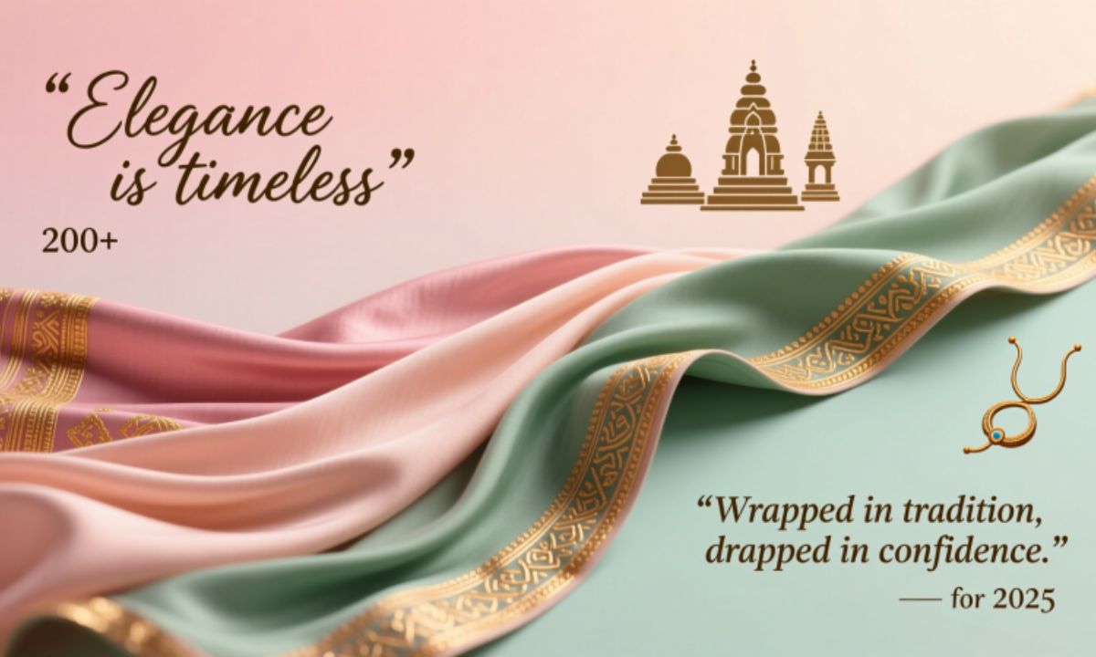 Best Saree Captions For Instagram Sarees Quotes in 2025