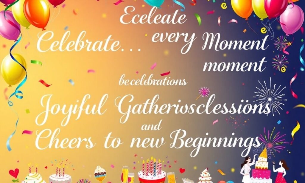 Festive and Celebration Captions 