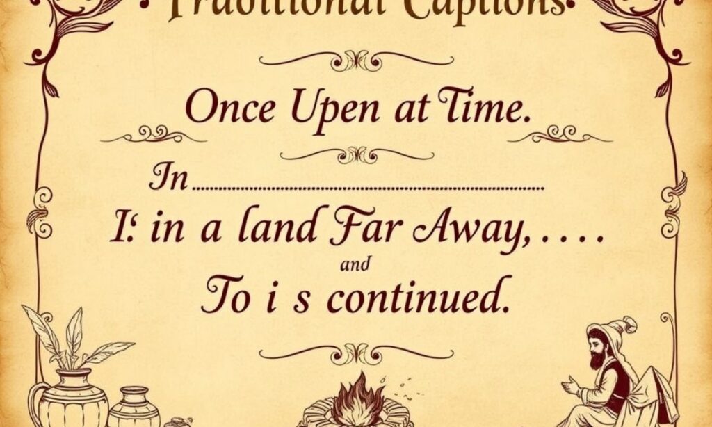 Traditional Captions