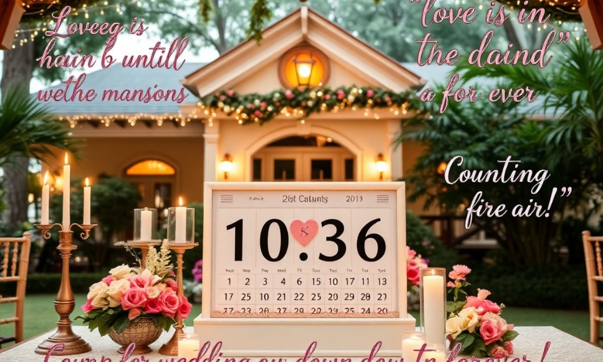 Wedding Countdown Quotes That Are Perfect for Your Instagram Captions Celebrate Your Love at Cajun Mansion